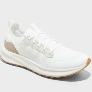 Men's Lee Knit Sneakers with Memory Foam Insole - Goodfellow & Co™ White 12 new